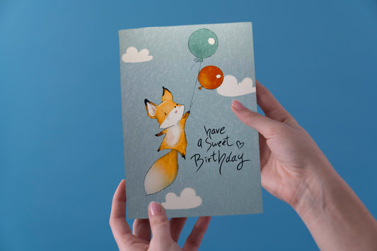 Geburtstagskarte Fuchs