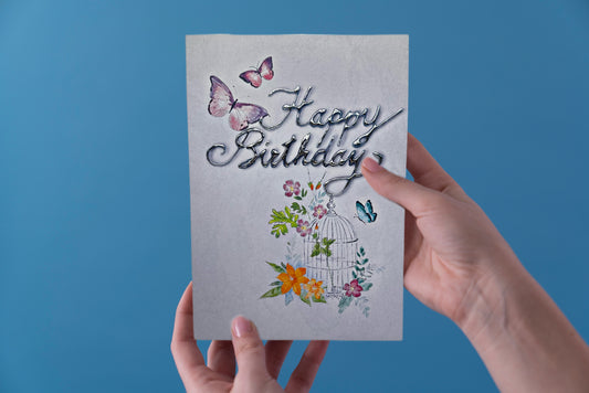 Geburtstagskarte Schmetterling
